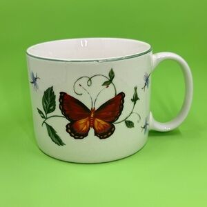 Monarch Orange Butterfly & Dragonflies Tabletops Unlimited Oversized Mug 16 oz